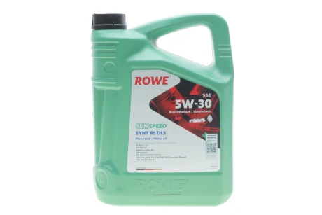 Олива 5W30 SUNSPEED SYNT RS DLS (5L) (MB 229.31/229.51/MB 229.52/BMW LL-04) (ACEA C2,C3/API SN/CF) ROWE 4920118-0050-99