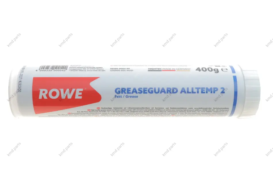 Змазка для підшипників HIGHTEC GREASEGUARD ALLTEMP 2 (400g) (KP 2 P -30) -30 °C до +160 °C (колір - синій) ROWE 50200-0004-99 (фото 1)