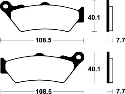 Гальмівні колодки, cклад кераміка - дорожні SBS 674HF