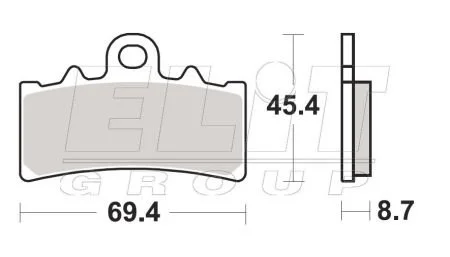 Склад передня синтетика - дорожні SBS 877HS