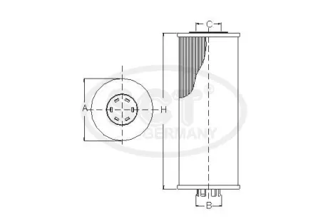 Фільтр масляний VW Golf V / Golf Plus 1.4 TSI (07-09) (SH 4025 P) SCT SCT Germany SH4025P