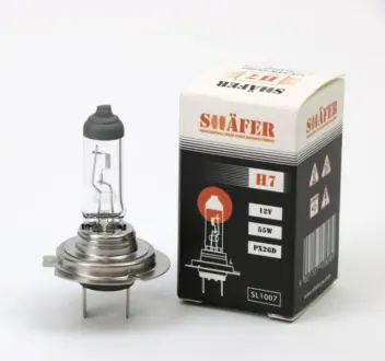 Лампа галогенова H7 12V 55W PX26D SHAFER SL1007