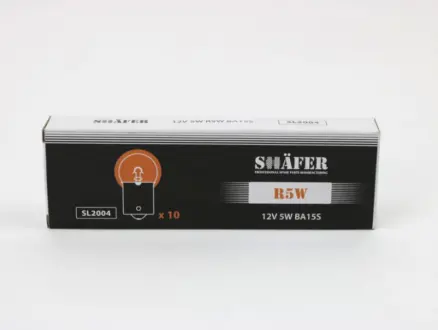 Лампа розжарення 12V 5W R5W BA15S SHAFER SL2004