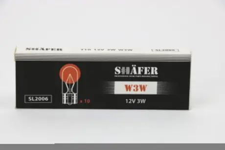 Лампа накалювання 12V 3W W3W SHAFER SL2006