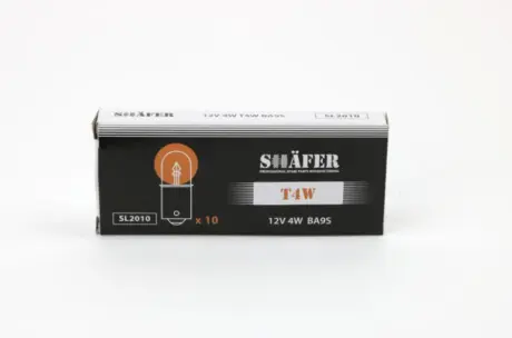 Лампа накаливания 12V 4W T4W BA9S SHAFER SL2010