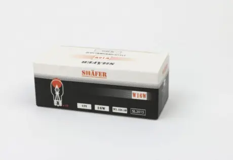 Лампа накалювання 12V 16W W16W W2.1×9.5D SHAFER SL2015