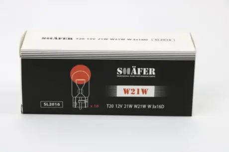Лампа накалювання 12V 21W W21W W3?16D SHAFER SL2016