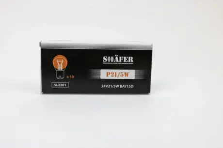 Лампа розжарювання 24V21/5W P21/5W BAY15D SHAFER SL2201