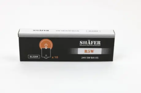 Лампа накаливания 24V 5W R5W BA15S SHAFER SL2204