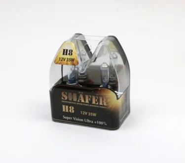 Лампа галогенова H8 12V 35W Super Vision Ultra +100% SHAFER SL3008