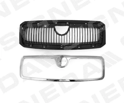 Решітка радіатора Skoda Fabia, 08.99 - 02.07 Signeda PSD07004GA - фото Решітка радіатора Skoda Fabia, 08.99 - 02.07 Signeda PSD07004GA