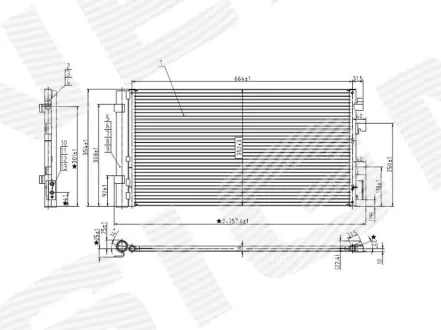 Радіатор кондиціонера на Renault Fluence, 01.13 - Signeda RC940259