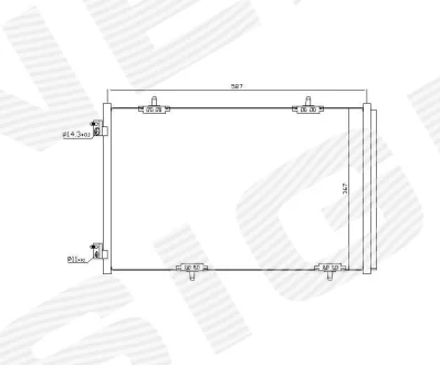 Радіатор кондиціонера CITROEN C-ELYSEE SIGNEDA Signeda RC940333