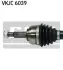 Приводний вал RENAULT Grand Scenic/Megane/Scenic "1,4-1,6 "03>> ="" SKF VKJC6039 (фото 2)