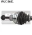 Приводний вал AUDI A4/A5 quattro \'\'FL/FR \'\'08-17 ="" SKF VKJC8681 (фото 2)