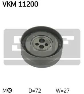 Ролик ременя грм натяжний AUDI 100/80/A6/A8 "2,6/2,8L "90-00 ="" SKF VKM11200