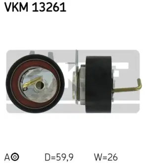 A_Ролик ременя грм натяжний CITROEN/JAGUAR/LAND ROVER/PEUGEOT "2,7HDi - заміна на VKM13269 ="" SKF VKM13261
