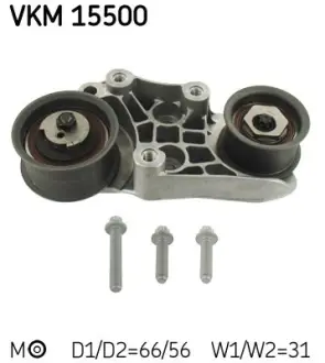 Роликовый модуль натяжителя ремня SKF VKM 15500