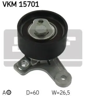 A_Ролик ременя грм натяжний CHEVROLET/OPEL Captiva/Cruze/Epica/Antara \'\'2,0D \'\'06>> ="" SKF VKM15701