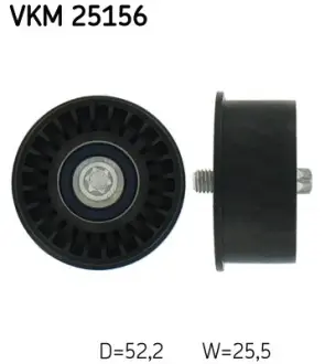 Ролик паразитний CHEVROLET/DAEWOO/OPEL/SAAB Lacetti/Nubira/Zafira/Astra/Combo/Vectra/9-3 "1,4/1,8L " ="" SKF VKM25156
