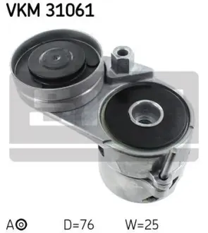 Натягувач ременя AUDI/SKODA/VW 80/A4/A6/A8/200/Superb/Passat "2,4/2,8L "91-08 ="" SKF VKM31061