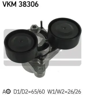 Ролик натяжний BMW B37/B47/N47/N57 "10>> ="" SKF VKM38306