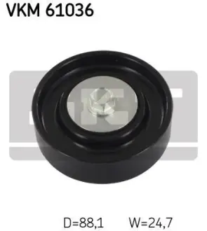 Натяжний ролик поліклинового реміня SKF VKM 61036