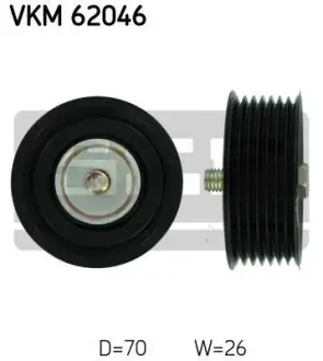 Натяжний ролик поліклинового реміня SKF VKM 62046