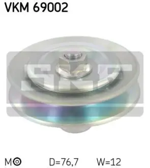 Натягуваючий ролик поліклинового ременя VKM 69002 SKF VKM69002