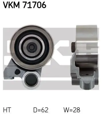 Натяжний ролик Land Cruiser 3.0TD -02 SKF VKM71706 (фото 1)