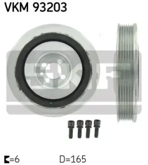 Шків коленвалу ALFA ROMEO/FIAT/LANCIA/OPEL/SAAB 156/159/Doblo/Astra/Vectra/9-3/9-5 "1,6/2,0L "96>> ="" SKF VKM93203