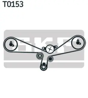 Комплект ременя ГРМ SKF VKMA 01903