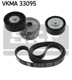 Комплект полікліновий (ремінь+ролики))) SKF VKMA 33095