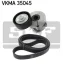 Комплект поліклиновий (ремінь+ролики) SKF VKMA 35045 (фото 1)
