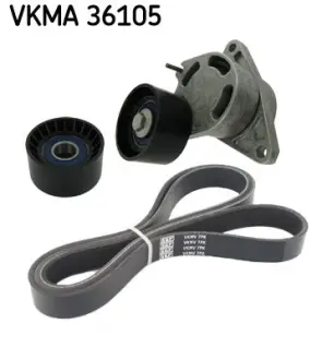 Комплект поліклінового паска (із натягувачем) VKMA 36105 SKF VKMA36105