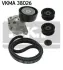 Ремкомплект приводного ременя MERCEDES C/E/S/Sprinter \'\'OM611/646 \'\'00-09 ="VKMA38026" SKF VKMA38026