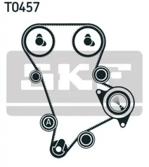 Роликовий модуль натягувача ременя (ролик, ремінь) SKF VKMA 94509-2