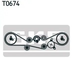 Ремкомплект ГРМ + помпа SUBARU Forester/Outback "1,6-2,5 "92-09 ="" SKF VKMC98109