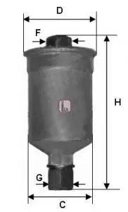 Фільтр паливний Chery Amulet SOFIMA S1659B