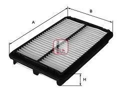 A_Фільтр повітряний MITSUBISHI "1,8-2,0 "92-96 ="" SOFIMA S2110A
