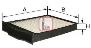 Фільтр салону Citroen C1 05-14/Peugeot 107 05-/Toyota Aygo 1.0 i/1.4 HDi 05- SOFIMA S 3132 C