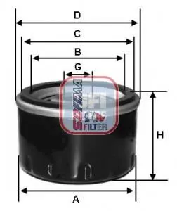 Фільтр масляний SEAT/SKODA/VW "1,0-1,4 "14>> ="" SOFIMA S3575R