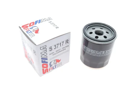 A_Фильтр масляный Sofima AUDI/SEAT/SKODA/VW A1/Ibiza/Fabia/Polo "1,4 "14-22 ="" Sofima SOFIMA S3717R