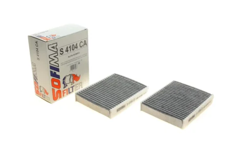 Фильтр салона Alfa Romeo 147/156/GT 01-10 (угольный) (к-кт 2шт).) SOFIMA S 4104 CA
