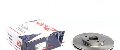 Диск гальмівний (передній) Ford Connect 02- (278x24) Solgy 208052