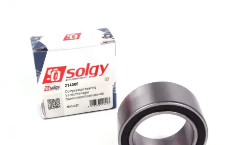 Подшипник компрессора кондиционера (35x52x22) SOLGY Solgy 214006