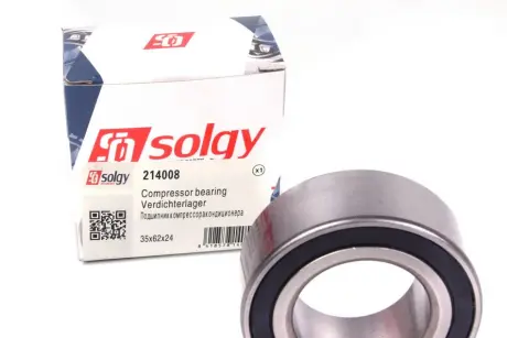 Подшипник компрессора кондиционера (35x62x24) SOLGY Solgy 214008