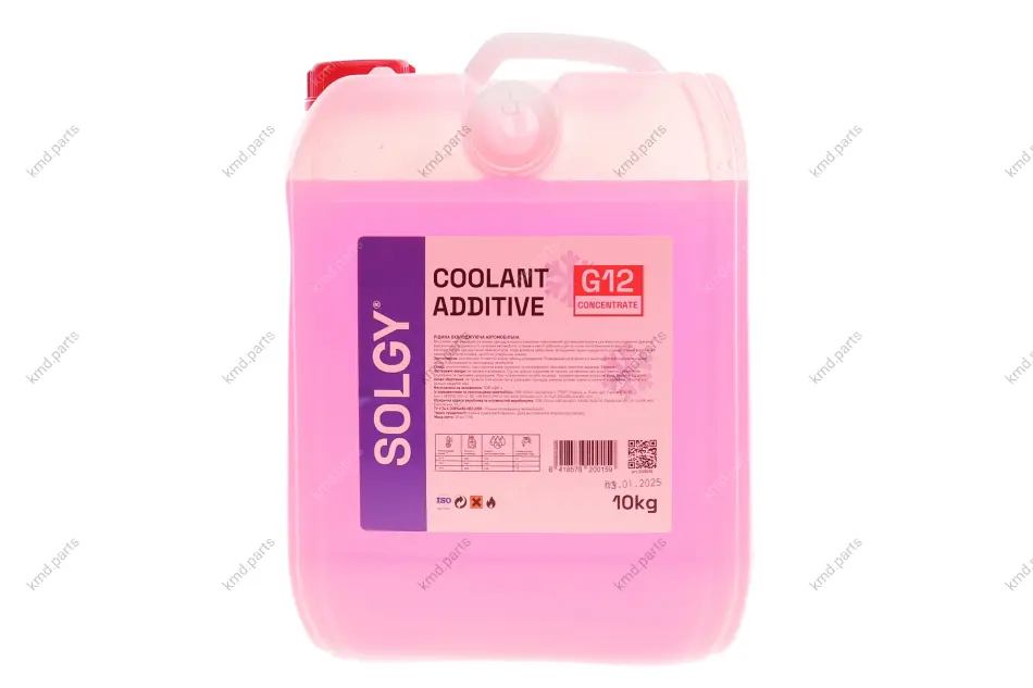 Антифриз (червоний) G12 (концентрат) (10kg) SOLGY Solgy 503015 (фото 1)