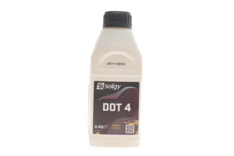 Жидкость тормозная DOT4 (0.45L) SOLGY Solgy 504008
