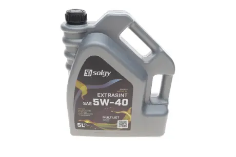 Масло 5W40 EXTRASINT MULTIJET (5L) (RN 0700/0710/MB226.51/API SN/CF/ACEA A3/B4) SOLGY Solgy 504010